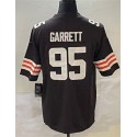 C.Browns #95 Myles Garrett Brown Stitched jersey