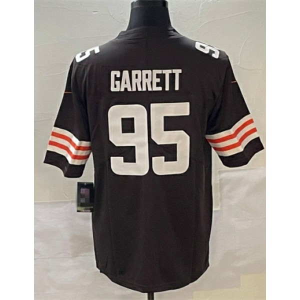 C.Browns #95 Myles Garrett Brown Stitched jersey