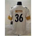 P.Steelers #36 Jerome Bettis White Stitched jersey