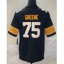 P.Steelers #75 Joe Greene Black Stitched Jersey