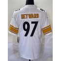 P.Steelers #97 Cameron Heyward White Stitched jersey