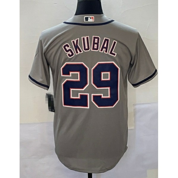 D.Tigers #29 Tarik Skubal Gray Stitched Jersey