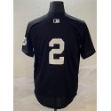 NY.Yankees #2 Derek Jeter Black Stitched Jersey