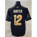 D.Buffaloes #12 Travis Hunter Black Stitched jersey