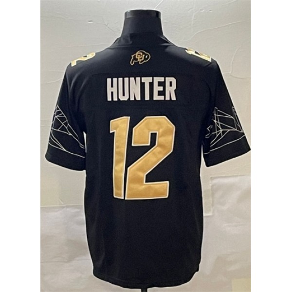 D.Buffaloes #12 Travis Hunter Black Stitched jersey