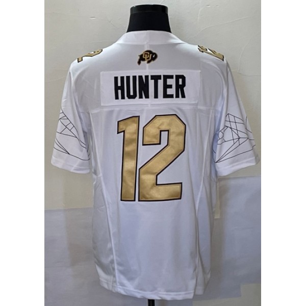 D.Buffaloes #12 Travis Hunter White Stitched jersey