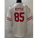 SF.49ers #85 #85 George Kittle White Stitched jersey