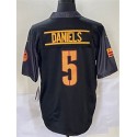 W.Commanders #5 Jayden Daniels Black F.U.S.E. Stitched jersey