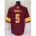 W.Commanders #5 Jayden Daniels Red F.U.S.E. Stitched jersey