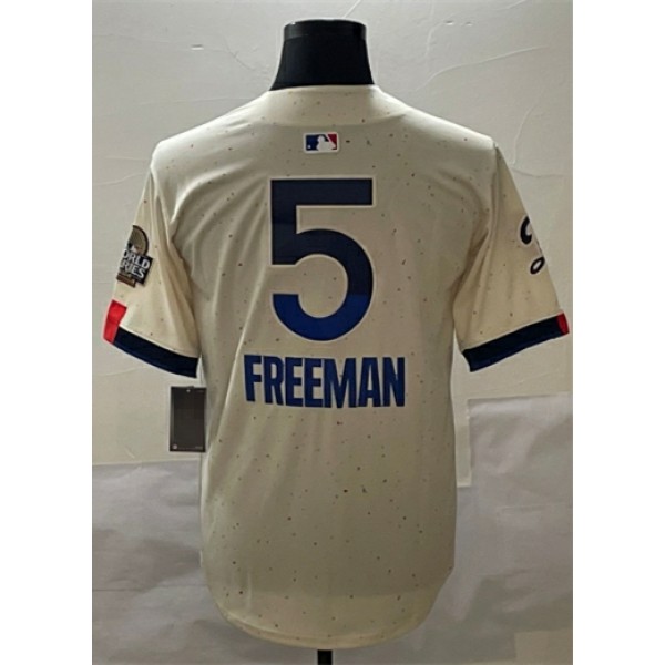 LA.Dodgers #5 Freddie Freeman Stitched Jersey