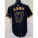 LA.Dodgers #17 大谷翔平 Black Stitched Jersey