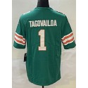 M.Dolphins #1 Tua Tagovailoa Green Stitched Jersey