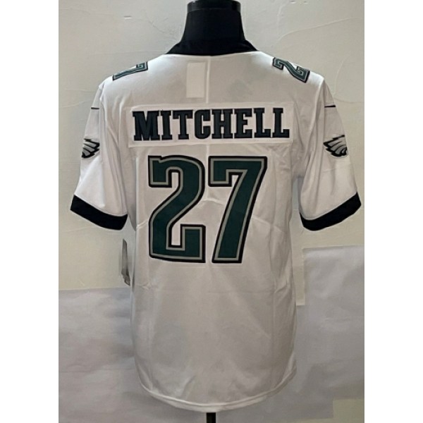 P.Eagles #27 Quinyon Mitchell White-1 Stitched Jersey