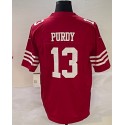 SF.49ers #13 Brock Purdy Red Stitched jersey