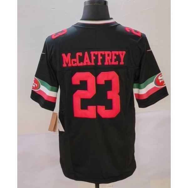 SF.49ers #23 Christian McCaffrey Black F.U.S.E. Mexico Stitched jersey