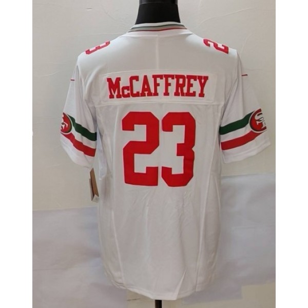 SF.49ers #23 Christian McCaffrey White F.U.S.E. Mexico Stitched jersey