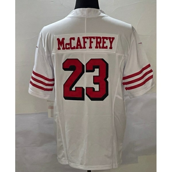 SF.49ers #23 Christian McCaffrey White Stitched jersey