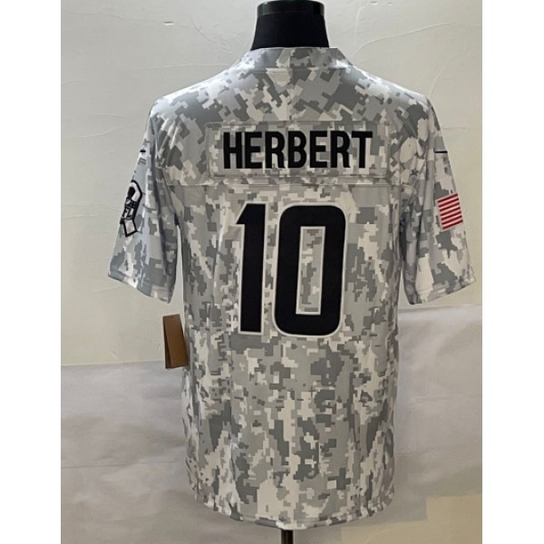 LA.Chargers #10 Justin Herbert Arctic Camo F.U.S.E. Stitched jersey