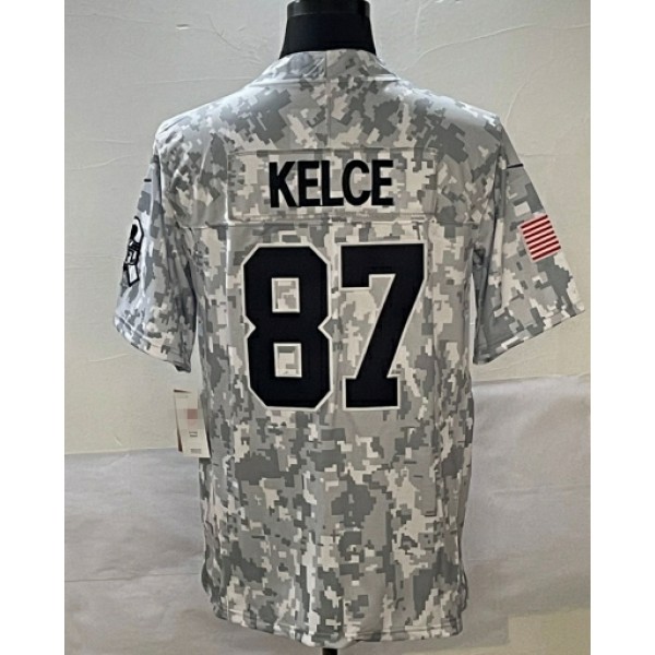 KC.Chiefs ##87 Travis Kelce Arctic Camo F.U.S.E. Stitched jersey