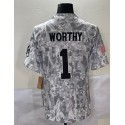 KC.Chiefs #1 Xavier Worthy Arctic Camo F.U.S.E. Stitched jersey