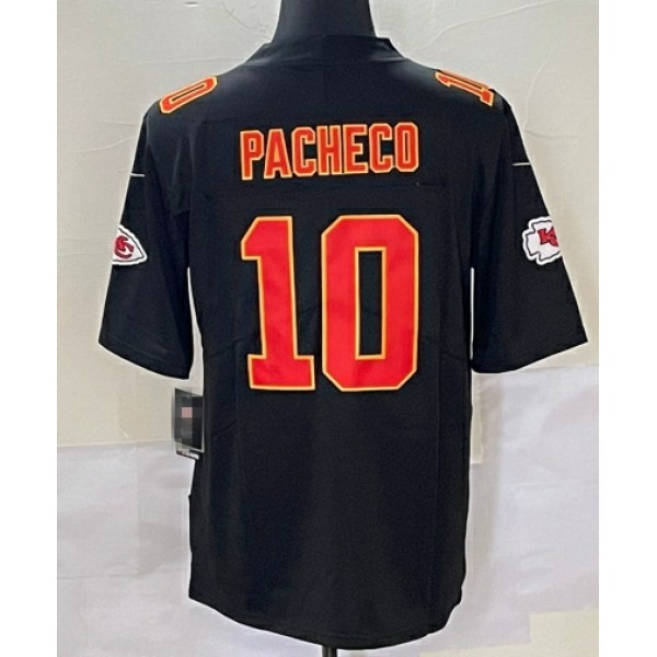 KC.Chiefs #10 Isiah Pacheco Black Stitched jersey