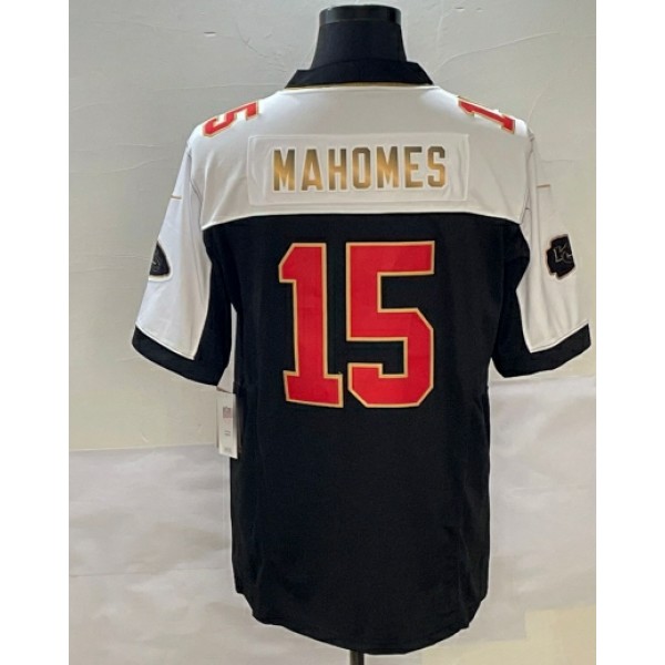 KC.Chiefs #15 Patrick Mahomes Black-1 Stitched Jersey