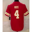 KC.Chiefs #4 Rashee Rice Red Stitched jersey