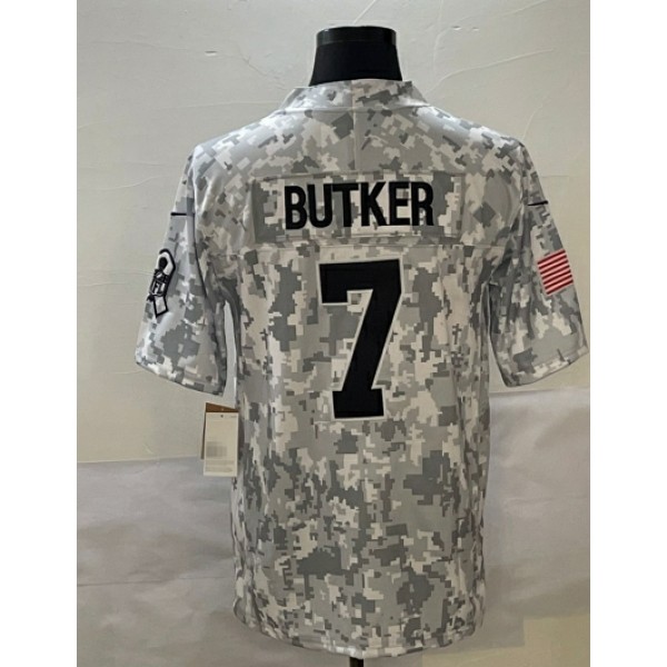 KC.Chiefs #7 Harrison Butker Arctic Camo F.U.S.E. Stitched jersey