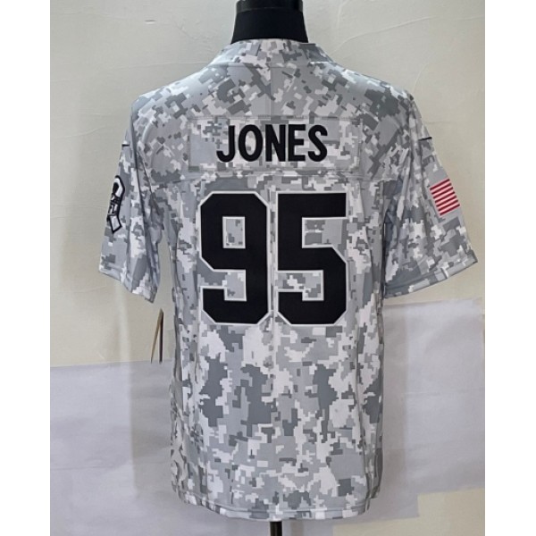 KC.Chiefs #95 Chris Jones Arctic Camo F.U.S.E. Stitched jersey