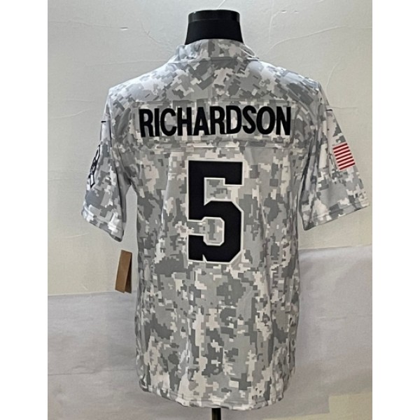 IN.Colts #5 Anthony Richardson Arctic Camo F.U.S.E. Stitched jersey