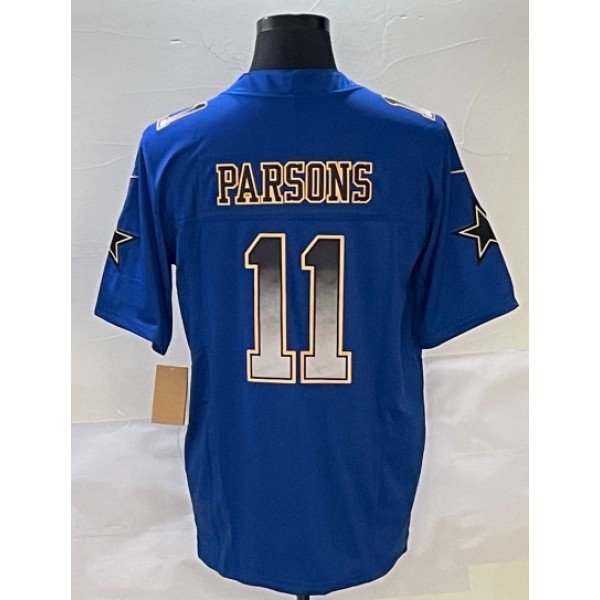 D.Cowboys #11 Micah Parsons Blue Stitched Jersey