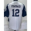 D.Cowboys #12 Roger Staubach White Stitched jersey