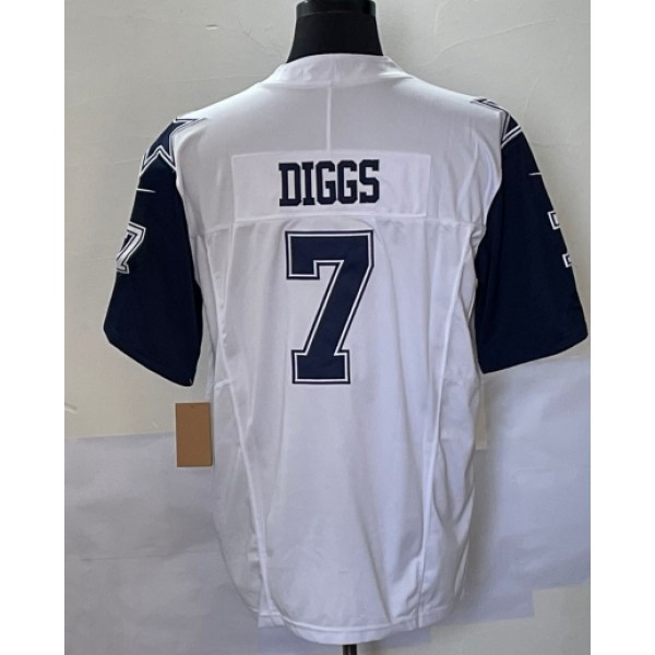 D.Cowboys #7 Trevon Diggs White-1 Stitched Jersey