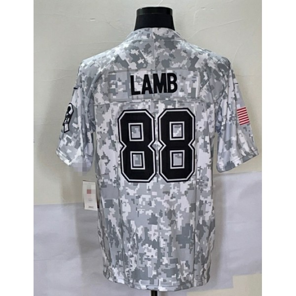 D.Cowboys #88 CeeDee Lamb Arctic Camo F.U.S.E. Stitched jersey