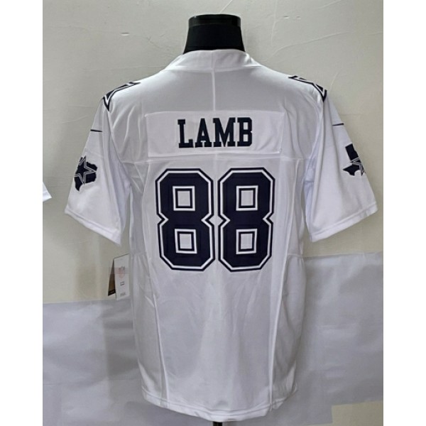 D.Cowboys #88 CeeDee Lamb White-1 Stitched jersey