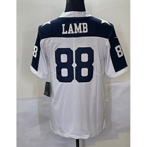 D.Cowboys #88 CeeDee Lamb White Stitched jersey