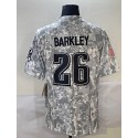 P.Eagles #26 Saquon Barkley Arctic Camo F.U.S.E. Stitched jersey