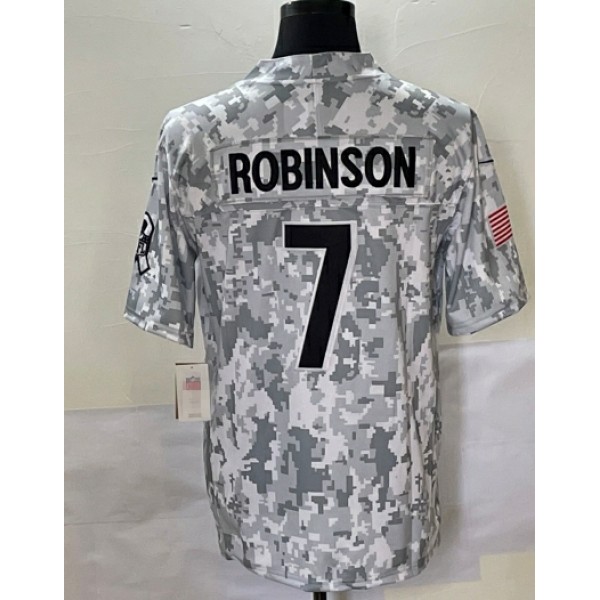 A.Falcons #7 Bijan Robinson F.U.S.E. Arctic Camo Stitched jersey