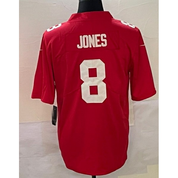 NY.Giants #8 Daniel Jones Red Stitched jersey