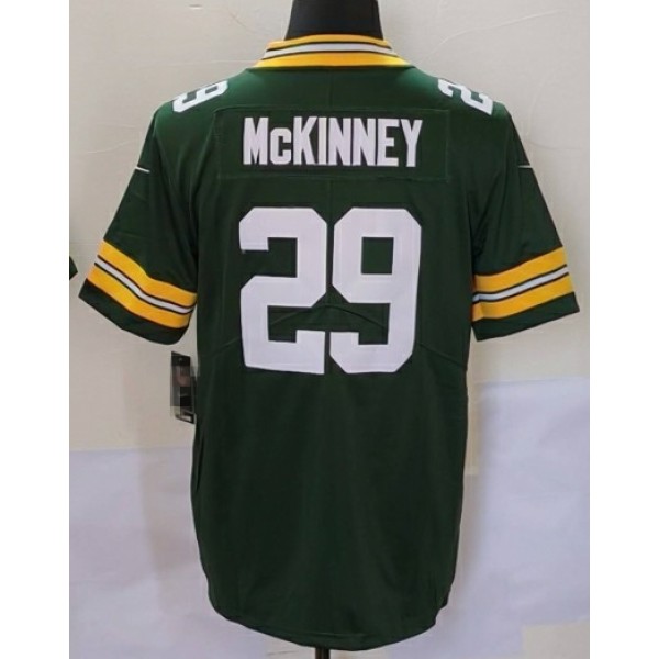 GB.Packers #29 Xavier McKinney Green Stitched Jersey