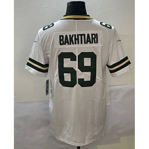 GB.Packers #69 David Bakhtiari White Stitched Jersey