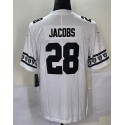 L.Raiders #28 Josh Jacobs White Stitched jersey