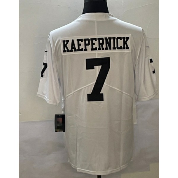 L.Raiders #7 Colin Kaepernick White Stitched Jersey