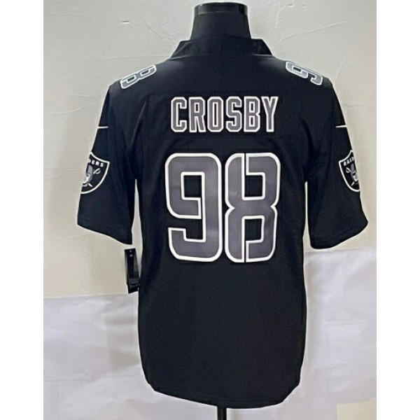 L.Raiders #98 Maxx Crosby Black Stitched jersey