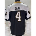 NO.Saints #4 Derek Carr Black F.U.S.E. Stitched jersey