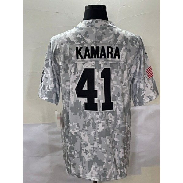 NO.Saints #41 Alvin Kamara Arctic Camo F.U.S.E. Stitched jersey