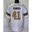 NO.Saints #41 Alvin Kamara White F.U.S.E. Stitched jersey