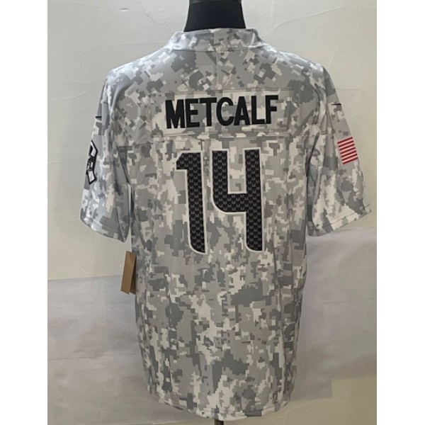 S.Seahawks #14 DK Metcalf Arctic Camo F.U.S.E. Stitched jersey