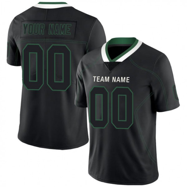 Custom NY.Jets Stitched American Football Jerseys Personalize Birthday Gifts Black Jersey