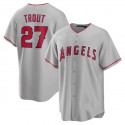 LA Angels #27 Mike Trout Silver Road Replica Player Name Jersey Men Youth Women Baseball Jerseys